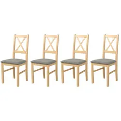 Esszimmerstuhl 4er-Set in Gold in gold von Möbel Kraft