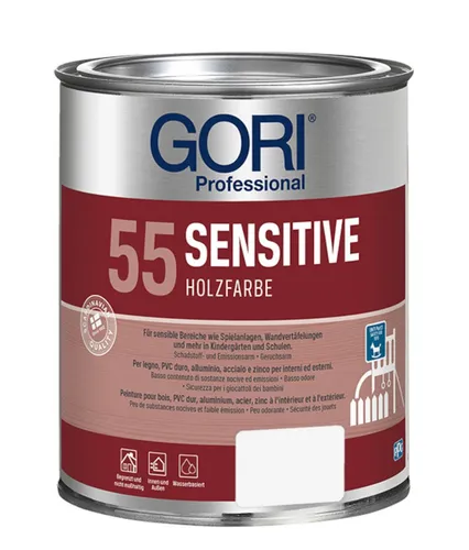 BEULE 0,75 Liter Gori 55 Rapid Wetterschutzfarbe Schneeweiss