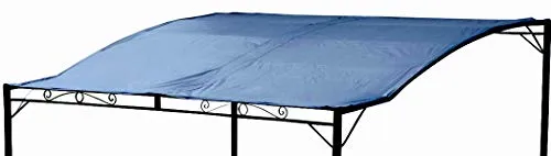 Ersatzdach Dachplane für Anlehn Pavillon 7107 anthrazit - Wasserfestes Überdachungsmaterial aus robustem Polyester, ideal für Pavillons in der Größe 3x2,5m. Perfekt für Schutz bei jedem Wetter!