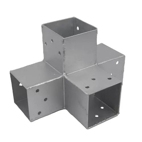 GeZu Impex Pfostenecke für 4 Balken 70 x 70 mm