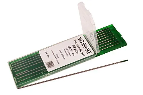 WIG-Wolframelektrode WP-grün 2,0x175 mm 10 Stück von WELDINGER