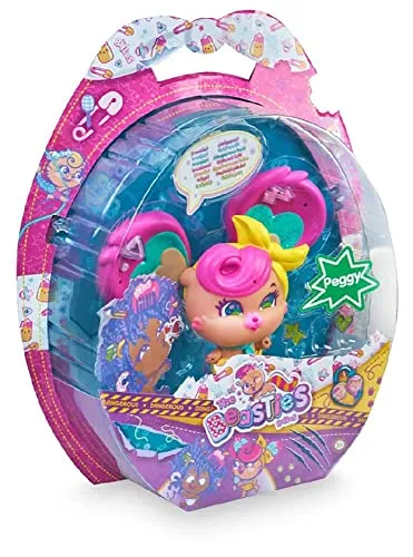 The Bellies From Bellyville Beastie Peggy inklusive Zubehör zum Dekorieren, ab 3 Jahren (Famosa 700016672)