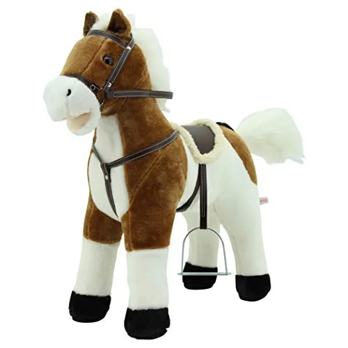 Sweety Toys 12657 Stehpferd Plüsch Weiss 'My Little Pony' mit Sound