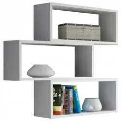 Matkam Möbel Wandregal, Weiß, Holzwerkstoff, 65x93x21 cm - Regale für Wohnzimmer – Elegantes Wandregal mit drei individuellen, montierbaren Regalwürfeln und stabiler Konstruktion, ideal für kleine Räume und vielseitige Nutzung.