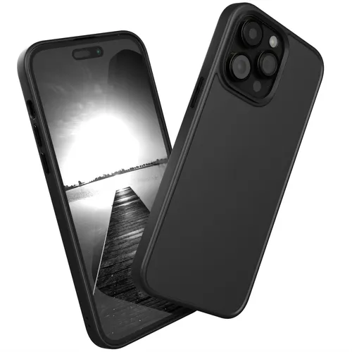 Für Apple iPhone 14 Pro Max Handyhülle Silikon Bumper Case Schutz Cover Schwarz