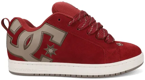 DC Shoes Court Graffik Se Sneaker in Brick Red/Warm Taupe/Off White, Größe EU 46,5 - Lässige DC Shoes Court Graffik Se Sneaker für Herren in einer stylischen Farbkombination. Mit abriebfester Gummisohle und bequemem Schnürsystem sind sie die perfekte Wahl für jeden Alltag.