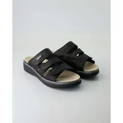 Rohde Abano Hausschuh aus Leder schwarz