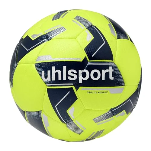 uhlsport 350 Lite Addglue, Unisex-Jugend Schlafanzug, Giallo Fluo/Navy/Argento, 4 -