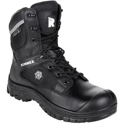 Runnex Sicherheitsschuhe SpecialStar S3 CI - Winterstiefel aus Echtleder, Gr. 46 - Arbeitsschuhe für Bau und Industrie, mit kältebeständiger Sohle und atmungsaktivem Thinsulate Futter für optimale Wärme und Komfort.