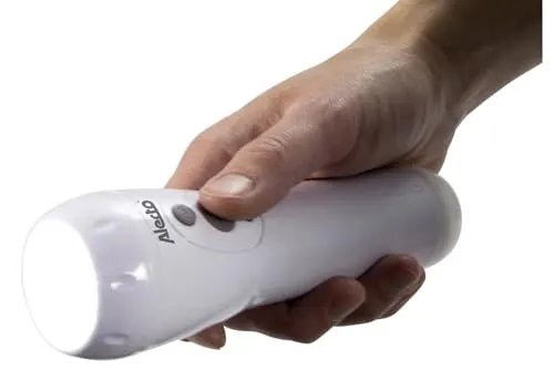 Alecto LED Taschenlampe ATL-110 - Wiederaufladbare Taschenlampe mit Lichtsensor und integriertem Nachtlicht - für optimale Sicherheit und schnelle Orientierung bei Stromausfällen.