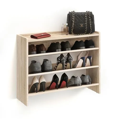 KOMTO Schuhregal Schmal in braun von KOMTO