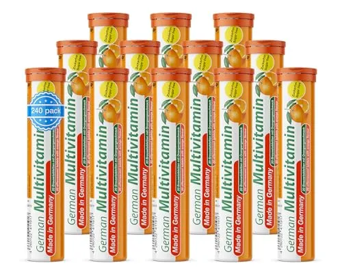 Multivitamin Brausetabletten 12x20 Stk. Orangengeschmack von T&D