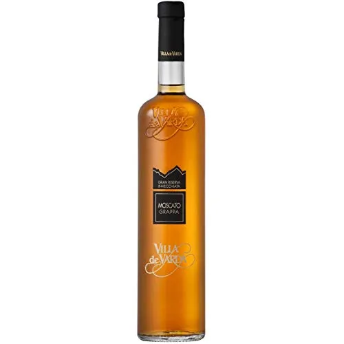 Villa de Varda Grappa Moscato Riserva Le Riserve - Edle Grappa aus Muskateller-Trauben, im Barrique gereift für ein unverwechselbares Aroma – jetzt bei mySpirits günstig online bestellen!