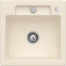 Villeroy & Boch Siluet 50 S Flat Küchenspüle - Flächenbündige Einbauspüle aus hochwertiger Keramik mit CeramicPlus Versiegelung. Ideal für Stein-Arbeitsplatten, reversible Nutzung und außergewöhnliche Festigkeit.
