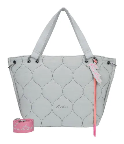 Fritzi aus Preußen Shopper Limited Sky - Stylischer Shopper aus weichem Nylon mit viel Stauraum, abnehmbaren Anhängern und verstellbarem Schulterriemen - perfekt für jeden Anlass!