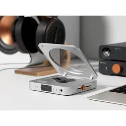Fosi Audio Merak Silver – HiFi CD-Player mit DAC und Kopfhörerverstärker