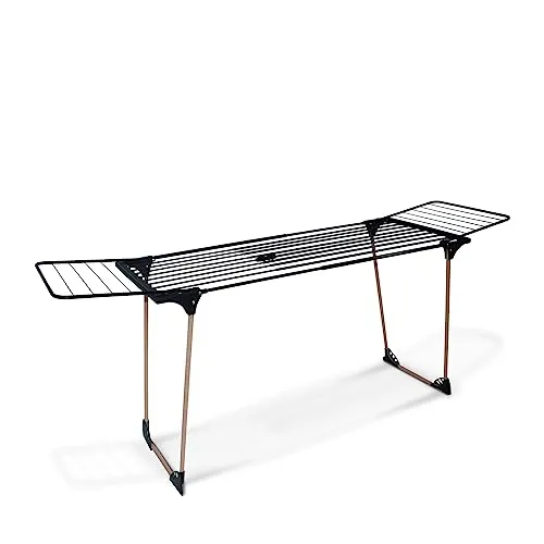 Vitapur Wäscheständer mit 21M Trockenlänge - Wäscheständer mit 21m Trockenlänge, platzsparend zusammenfaltbar auf 9cm, ideal für große Wäscheladungen bis 20kg, für müheloses Trocknen und einfache Handhabung.