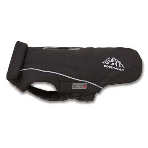 Wolters Skijacke Dogz Wear für Mops & Co. – Größe 32 cm, Schwarz - Modische Skijacke für Haustiere, Größe 32 cm, Farbe Schwarz. Ideal für kalte Tage, bietet sie optimalen Schutz und Komfort für Ihren Mops und Co.