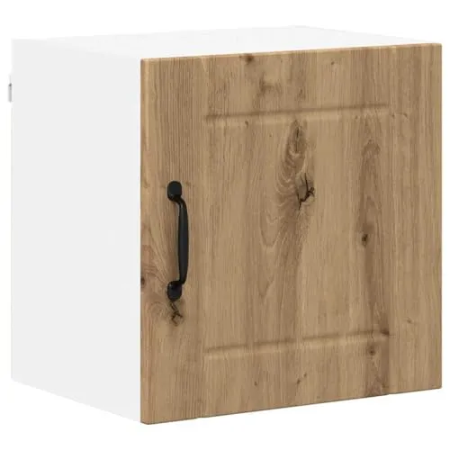 vidaXL Küchenschrank Artisan-Eiche 40 x 31 x 40 cm - Küchenunterschrank aus langlebigem Holzwerkstoff mit 2 Regalen, ideal für organisierten Stauraum und modernes Design in deiner Küche.