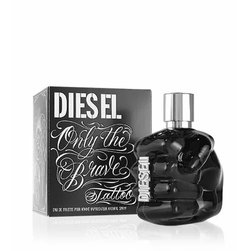 Diesel Only The Brave Tattoo Eau de Toilette für Herren - Holziger, würziger Herrenduft, 75 ml. Ausdruck von Stärke und Mut mit einzigartigem Flakon in Faustform – ideal für selbstbewusste Männer.