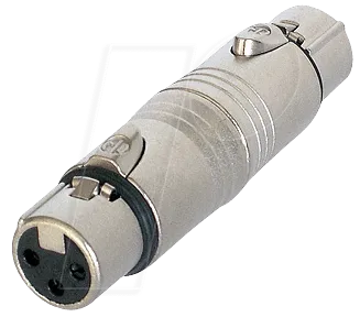 NEUTRIK NA3FF - Adapter XLR-Buchse/Buchse, 3-polig