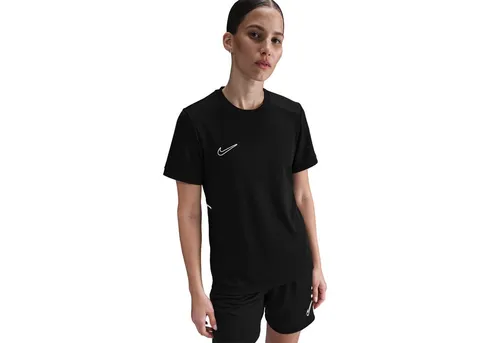 Nike Academy 25 Funktionsshirt Damen – Schwarz, Größe M - Kurzärmeliges Funktionsshirt mit innovativer Dri-FIT-Technologie für hohen Tragekomfort. Atmungsaktives Mesh sorgt für optimale Luftzirkulation. Ideal für sportliche Aktivitäten.
