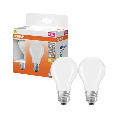 DOPPELPACK E27 Osram LED Retrofit Classic LED-Glühbirne Warmweißes Licht 7,5Watt