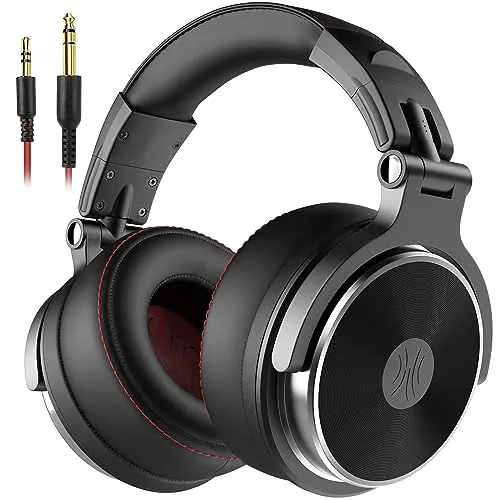 OneOdio Pro 50 Over-Ear Studiokopfhörer – Hi-Res Audio für DJ und Studio - Elektronik & Foto: Professionelle DJ Kopfhörer mit 50mm Treibern für herausragenden Klang und innovativer SharePort-Technologie für gemeinsames Musikerlebnis.