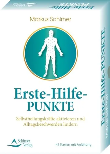 Erste-Hilfe-Punkte: Selbstheilungskräfte aktivieren mit 41 Karten - Medizin - 41 Karten zur Aktivierung der Selbstheilungskräfte und Linderung von Alltagsbeschwerden für schnelle Hilfe im Alltag.