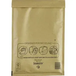 Mail Lite Luftpolster-Versandtaschen F/3 Gold - Verpackung & Versand: 50 Stück luftpolsternde Versandtaschen in Gold, ideal für sicheren Versand, mit praktischem Abziehstreifen und robustem Kraftpapier.