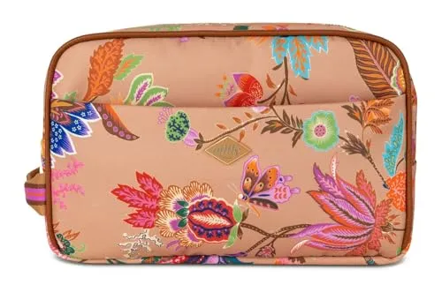 Oilily Kosmetiktasche Pocket Cosmetic Bag - Kosmetiktaschen für Reisen mit abwaschbarem Material, zwei Fächern und fünf Flaconhaltern – ideal für Ordnung und Hygiene unterwegs.