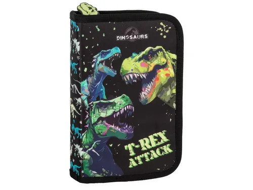 DERFORM Federtasche Dino Federmäppchen Federmappe Stifte gefüllt Mäppchen Dinosaurier, (22-tlg., 22 Teile), Gigantosaurus