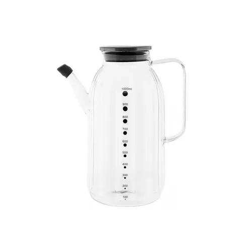 Luana Di Olio Ölflasche mit Deckel - Glasflasche 1000 ml von Almina