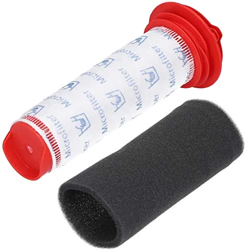 McFilter | 1x Filterset geeignet für Bosch Staubsauger Athlet 25.2v, Athlet Zoo'o BCH6ZOOO Pro Animal BCH6L2560, BCH6L2561 - Ersatz für Zentralfilter 00754176 + Filterschaum 00754175, waschbar