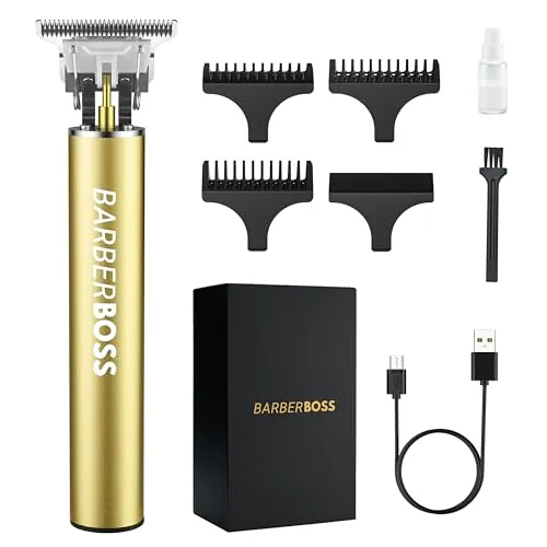 Barberboss Bartschneider & Schnurlose Haarschneidemaschinen Männer: Haarschneidemaschinen & Haarschnitt, Haarschneider Männer Präzisionstrimmer QR-2070