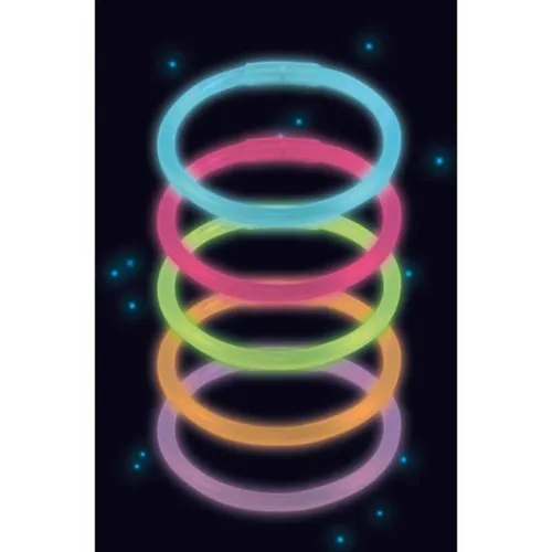 amscan Knicklicht-Armbänder bunt 25 Stück von Amscan