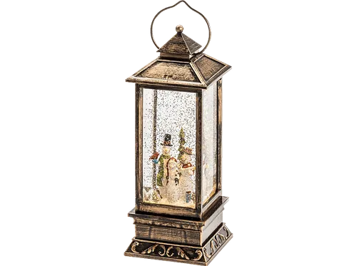 Konstsmide 2889-000 LED Schneelaterne mit Schneemännern