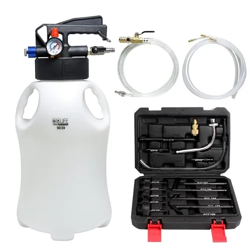 CCLIFE Ölabsaugpumpe ATF Getriebeöl Einfüllgerät 10L - Ölabsaugpumpen - Effizientes 10L Öleinfüllgerät mit Druckluftbetrieb, ideal für schnelle und saubere Getriebeölwechsel.