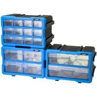 HMF STK200-S3-05 Sortierbox 3er Set für Kleinteile von HMF