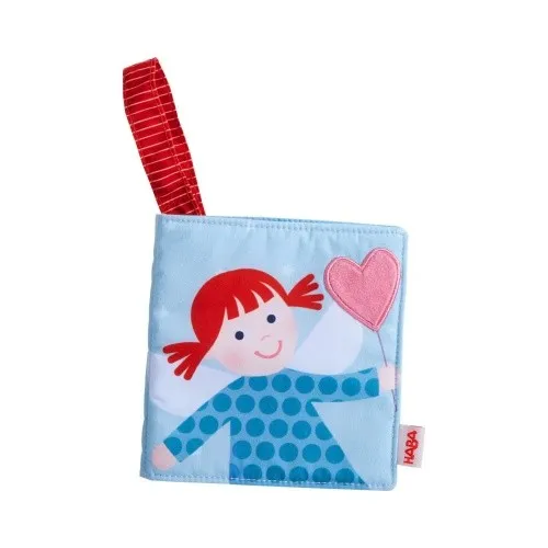 HABA Stoffbuch Schutzengel - Fühlbuch mit Engelmotive & Klettschlaufe für Babys