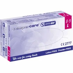 Sempercare® Einmalhandschuhe Nitrile Skin2 3000002160 , 1 Packung = 200 Stück, Größe L