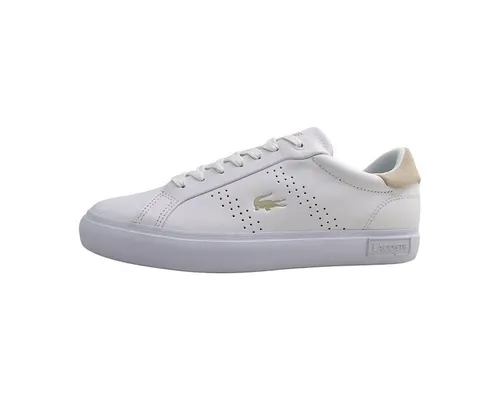 Lacoste Powercourt 2.0 Damen Schnürer in Weiß, Größe 6.5 in weiß von Lacoste