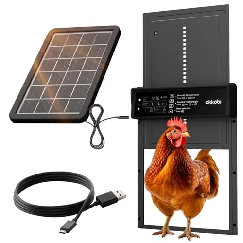 Okkobi Hühnerklappe Automatisch Solar von OKKÖBI