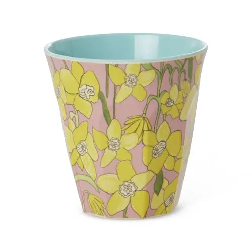 Rice Melaminbecher Blumen Daffodils Print Medium