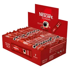 NESCAFÉ Classic Sticks - Löslicher Bohnenkaffee in Einzelportionen - Instantkaffee mit kräftigem Geschmack aus ausgewählten Robusta-Bohnen. Praktische Portionssticks für aromatischen Genuss in jeder Tasse - perfekt für Kaffeeliebhaber!