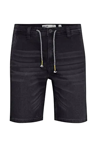Indicode IDGodo Herren Jeans Shorts - Vintage Black, Größe XL - Herren-Shorts aus hochwertigem, nachhaltigem Denim mit Stretch-Anteil für optimalen Komfort. Ideal für warme Tage und vielseitig kombinierbar.