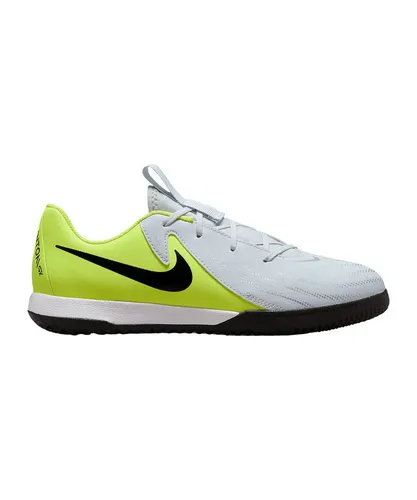 Nike Performance IN Kids Kinder Fußballschuh schwarz|silberfarben 36,5 EU - Hochwertiger Kinder-Fußballschuh in Größe 36,5, ideal für den Indoor-Einsatz. Atmungsaktives Obermaterial sorgt für hohen Tragekomfort bei jedem Spiel.