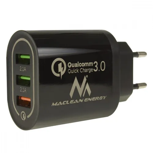 Universal 3xUSB quick charger Maclean MCE479B MACLEAN 5902211119432