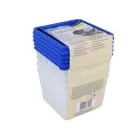 EUROHOME Kuchencontainer - Blechkuchen Transportbox 50 x 38 cm mit praktischem Tragegriff - Große Tortenglocke - Kuchenhaube mit sicherem Verschluss - Servier- und Transportbox für Kuchen und Torten