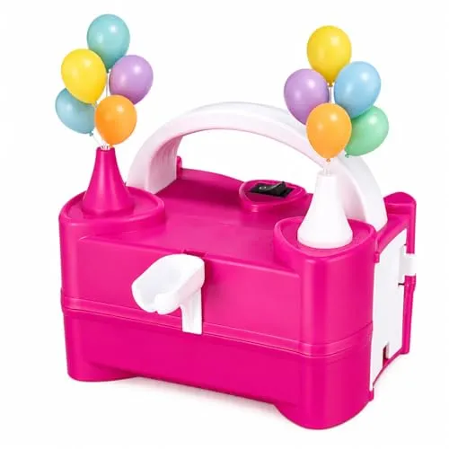 Elektrisches Ballonpumpenset, Portable Luftballonpumpe, 400W, 2 Modus